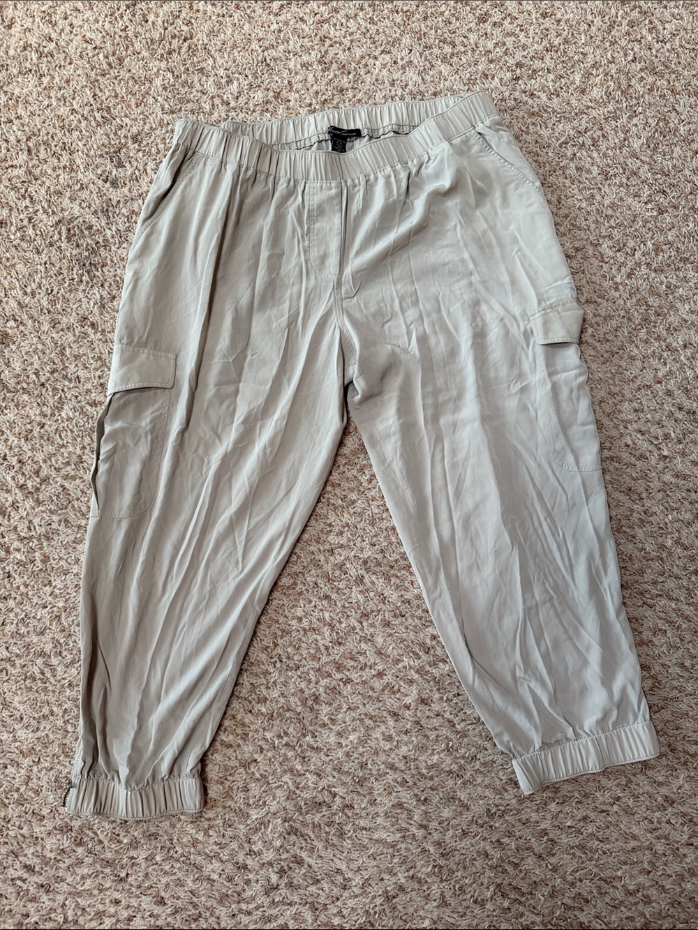 Kenneth Cole Light Gray Casual Cargo Jogger Pants